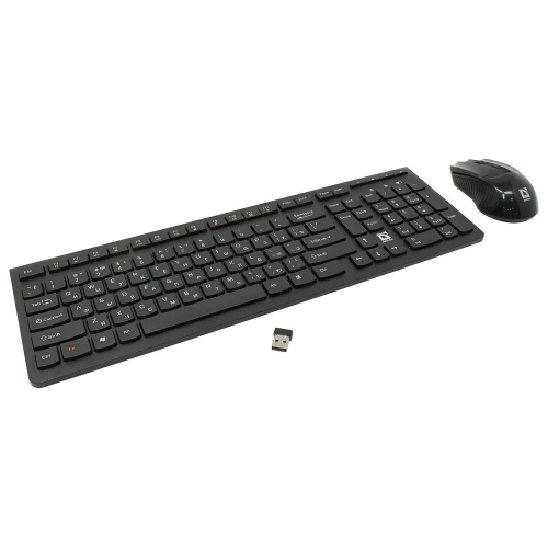 Набор беспроводной DEFENDER Columbia C-775RU, USB, клавиатура, мышь, черный фото 4