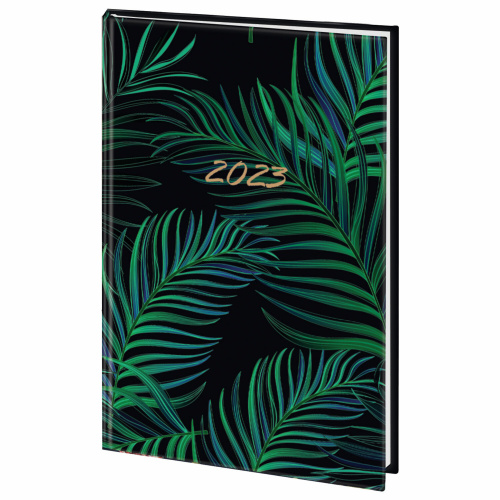 Ежедневник датированный на 2023 STAFF "Tropical", 145х215 мм, А5, ламинированная обложка