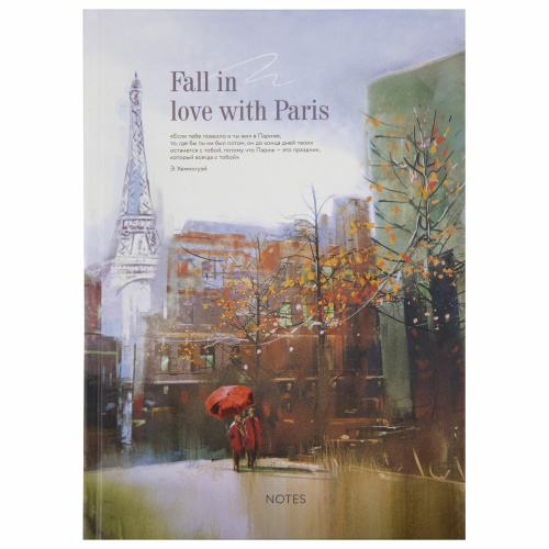 Ежедневник недатированный А5 (145х215 мм), ламинированная обложка, 128 л., STAFF, "Love in Paris" фото 7