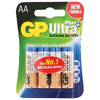 Батарейки GP Ultra Plus, AA, 4 шт., алкалиновые, пальчиковые, блистер
