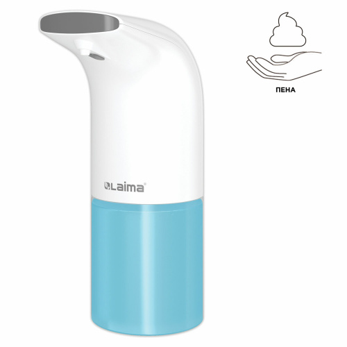 Дозатор для мыла-пены СЕНСОРНЫЙ настольный LAIMA, 0,3 л, ABS-пластик, белый