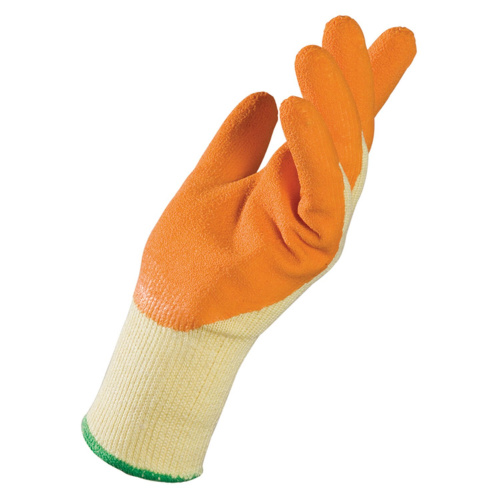 Перчатки текстильные MAPA Enduro/Titan 328, натуральный латекс, размер 10 (XL), оранжевые/желтые фото 6