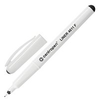 Ручка капиллярная (линер) CENTROPEN "Liner", трехгранная, линия письма 0,3 мм, черная
