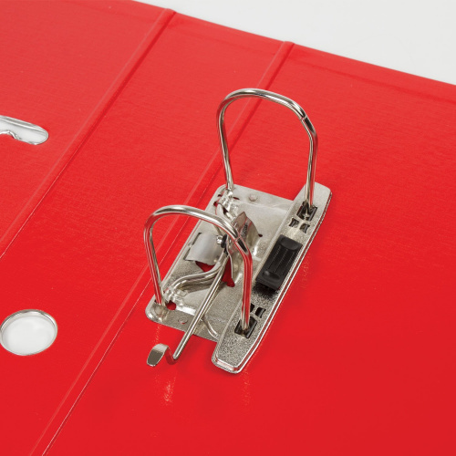 Папка-регистратор BRAUBERG "EXTRA", 75 мм, красная, двустороннее покрытие пластик, металлич уголок фото 5