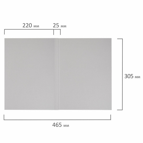 Папка без скоросшивателя STAFF "Дело", картон, плотность 220 г/м2, до 200 л. фото 4