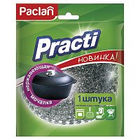 Губка для посуды PACLAN "Practi", металлическая, сетчатая