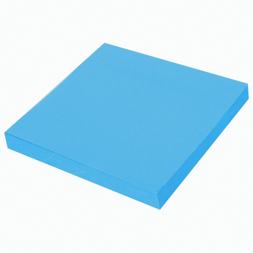 Блок самоклеящийся (стикеры) BRAUBERG, 76х76 мм, 90 листов, неоновый голубой фото 2