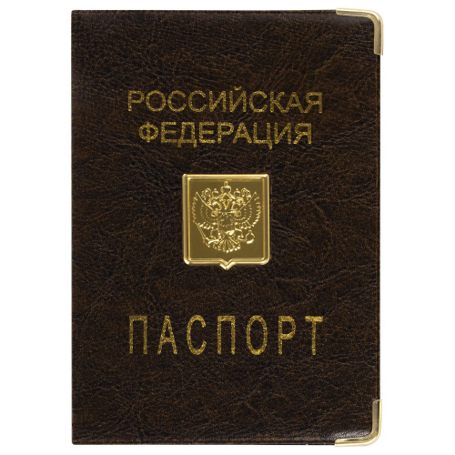 Обложка для паспорта STAFF, металлический шильд с гербом, ПВХ, ассорти фото 5