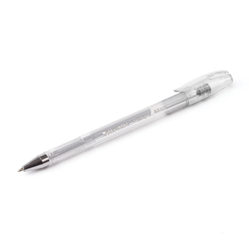 Ручка гелевая BRAUBERG "Jet", корпус прозрачный, узел 0,5 мм, линия письма 0,35 мм, серебристая фото 3