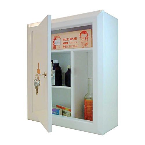 Шкафчик-аптечка NO NAME, 400x360x140 мм, металлический, навесной, внутренние перегородки