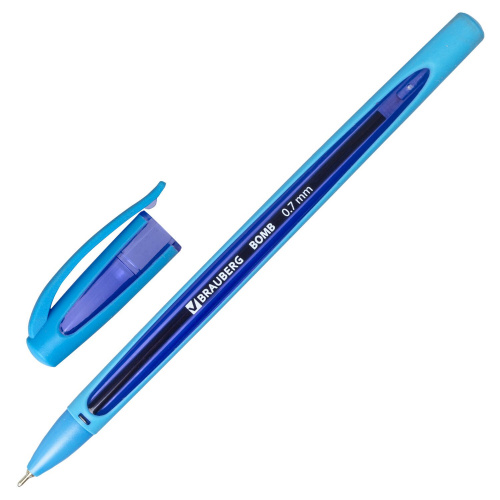 Ручка шариковая масляная BRAUBERG "BOMB GT Color", корпус ассорти, линия письма 0,35 мм фото 7