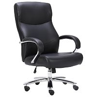Кресло офисное BRABIX PREMIUM "Total HD-006", до 180 кг, экокожа, хром, черное