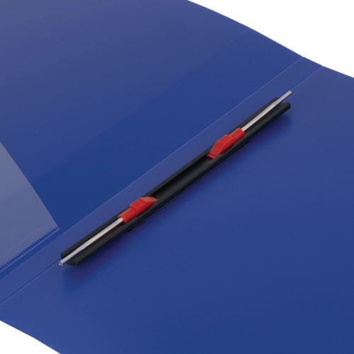 Папка BRAUBERG "Contract", с металлич скоросшивателем и внутрен карманом, до 100 л., 0,7 мм, синяя фото 4