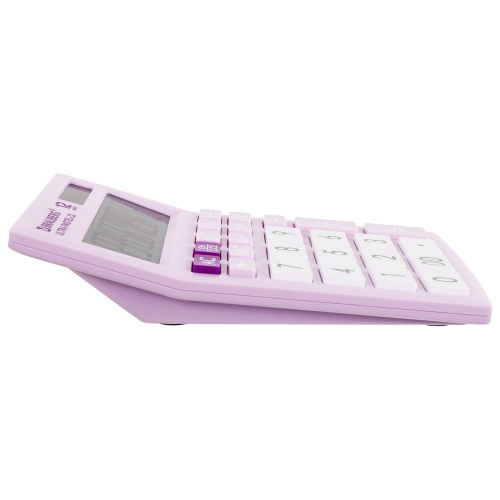 Калькулятор настольный BRAUBERG, 192x143 мм, 12 разрядов, двойное питание, сиреневый фото 6